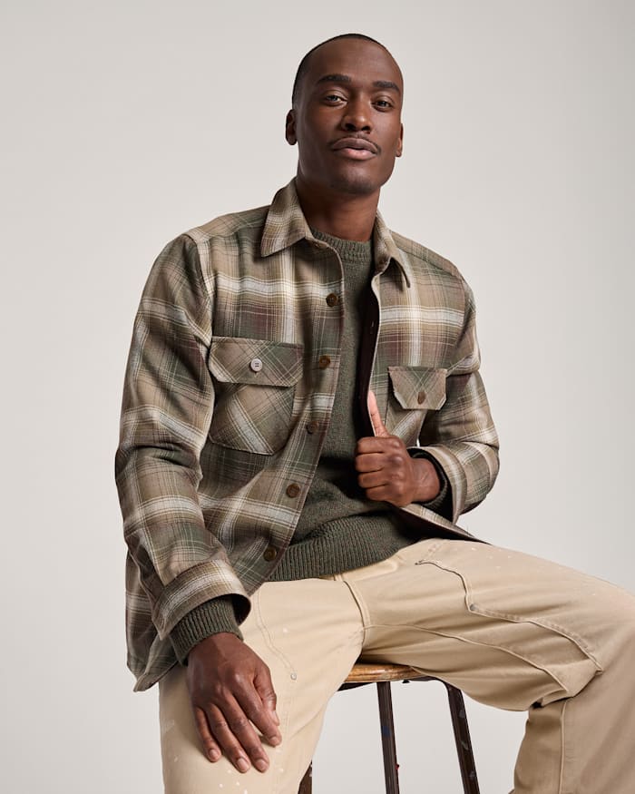 MEN'S PLAID QUILTED CPO JACKET